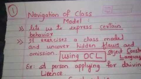 VTU MCA OOMD: class model