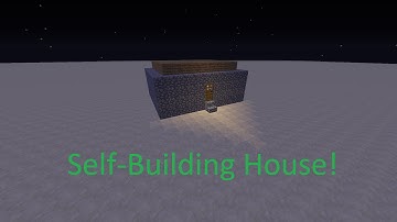 Self-Building House in Minecraft | Minecraft Redstone Creation