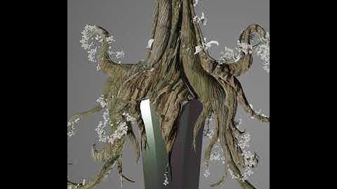 Enchanted tree sword | Blender animation #shorts
