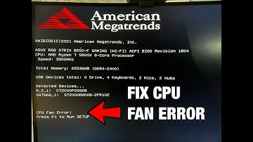 CPU Fan Error and How to Fix It