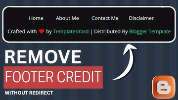 How to Remove Blogger Footer and Add Custom Footer 2025