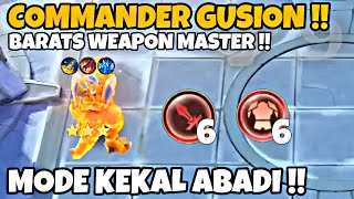 BARATS WEAPON MASTER !! COMMANDER GUSION !! MAGIC CHESS GOGO 