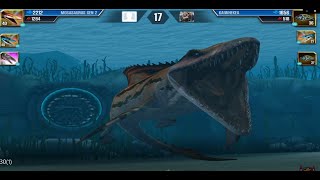 Jurassic World MOSASAURUS TEAM BATTLE  #game  #mobilegame #jurassicworld