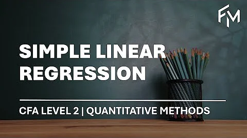 CFA Level 2 | Quantitative Methods: Simple Linear Regression in Excel