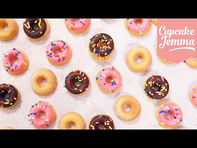 How To Make Mini Baked Donuts | Cupcake Jemma class=