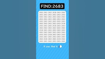 Find odd numbers - 2683 - #odd #quiz #braintest