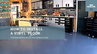 How to Install a DIY Vinyl Floor in Your Garage