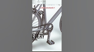 SolidWork 3d high modelling Bycycle Design Tutorial | #viral #engineering #solidworks #shorts