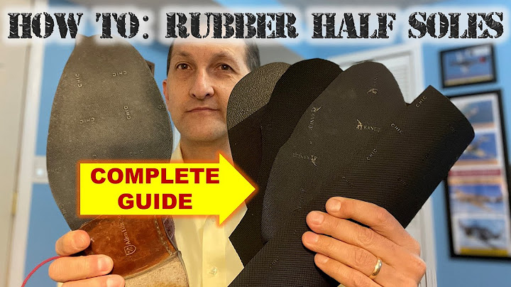 Add a new half sole on top of rubber soles năm 2024