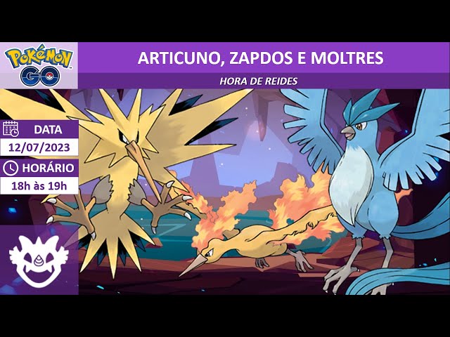 Articuno, Zapdos and Moltres found in the wild in Pokémon go