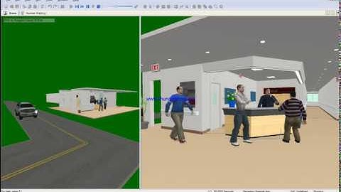 reception 3D Arena Simulation