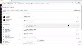 Blackboard Ultra Building Content: Course Copy