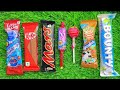 ASMR Most Popular 🍦Candys / some lots of colorful rainbow lollipop candy / unpacking chocolate eat🍫