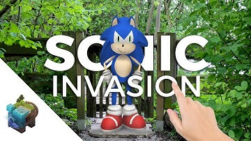 Sonic The Hedgehog Invasion! - Apple ARkit " They are Everywhere" : Assemblr