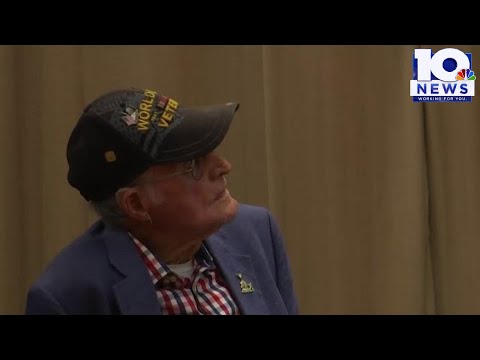 97-year-old World War II veteran visits Lord Botetourt High School