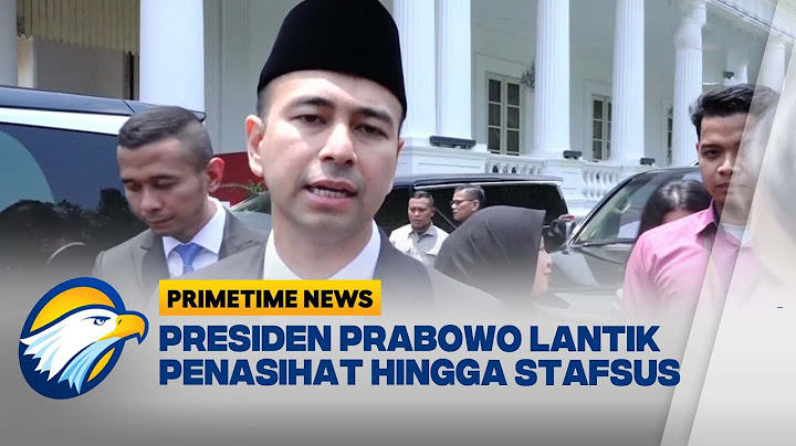 Presiden Prabowo Lantik Penasihat Hingga Staf Khusus - [Primetime News]