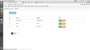 Aplikasi CRUD Laravel 5.2 dan Pagination