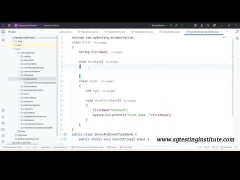 Core Java OOPS Part - 23 | Nested Classes in Java | Outer and Inner Classes