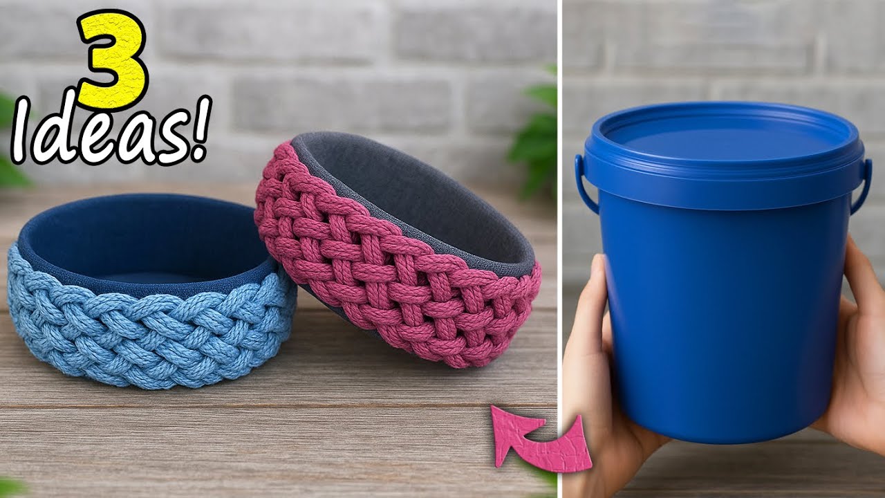 Минимум затрат – максимум шика!💫3 блестящие идеи корзин🧺Декор дома своими руками – легко и недорого🪣