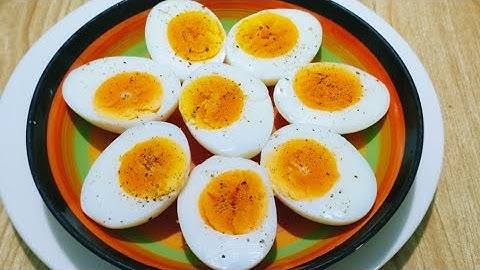 Thành công ngay lần đầu tiên với cách luộc trứng lòng đào này