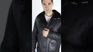 CLASSIC MEN'S SHEARLING COAT MADE OF MERINO SHEARLING