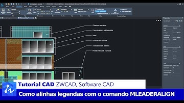 Tutorial CAD: Como Alinhar Legendas com o Comando MLEADERALIGN do ZWCAD