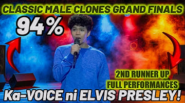 2ND RUNNER UP OF CLASSIC MALE CLONES GRAND FINALS as ELVIS PRESLEY(JEROME EVARDOME)AUGUST 23 2025