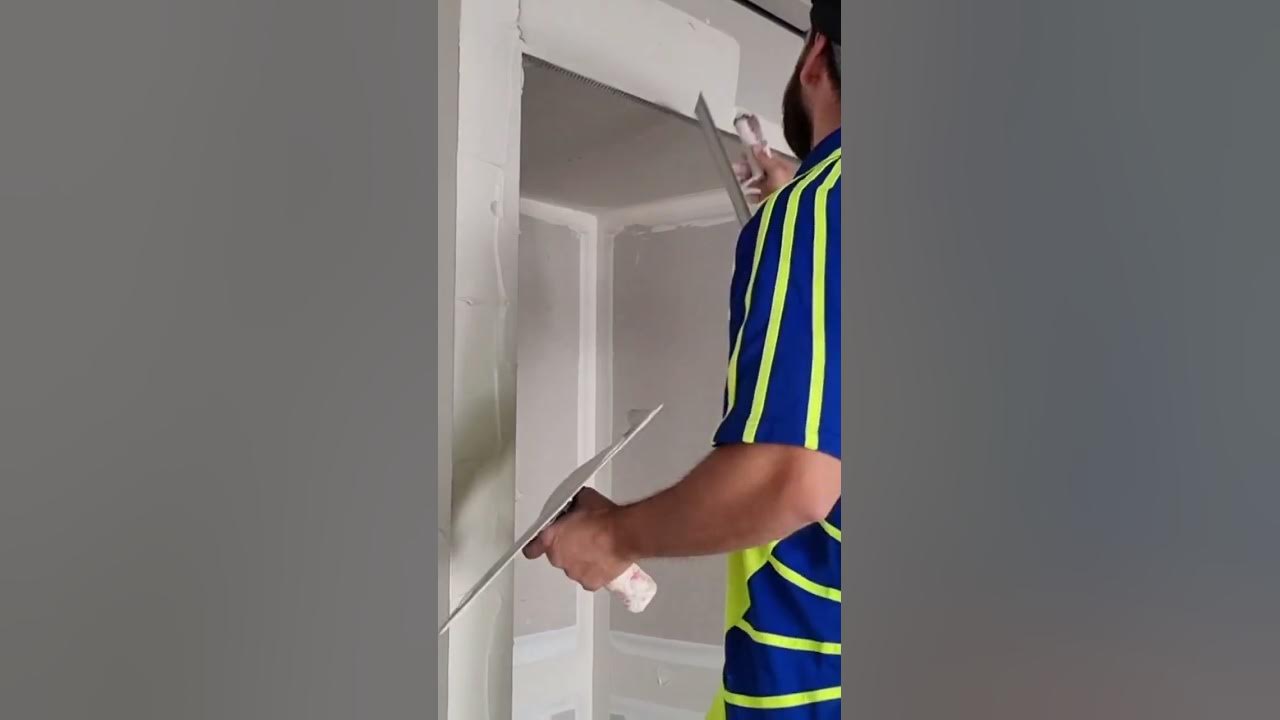 Pro drywall finishing with hawk & trowel on Expert mode YouTube