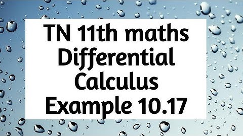 11th maths example 10.17