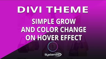 Divi Theme Simple Grow And Color Change On Hover Effect 👈