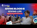 GIVING BLOOD IS GIVING LIFE.