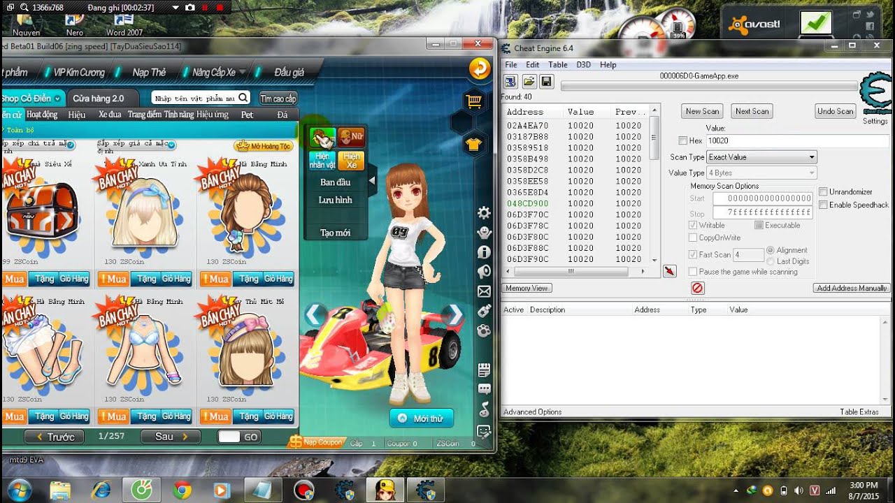 HƯỚNG DẪN HACK XE ZING SPEED NHƯ Ý MUỐN BẰNG CHEAT ENGINE 6.4 - YouTube