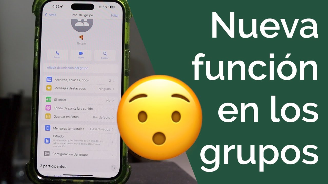 NUEVA FUNCIÓN EN LOS GRUPOS DE WHATSAPP - YouTube