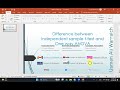 Difference between independent Sample t test and one way ANOVA