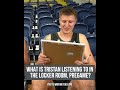 How well do you know your teammate? 🏀✨ Stetson's Tristan Gross and Treyton Thompson test it ✍️
