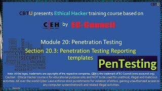 20.3 PenTest Reporting templates