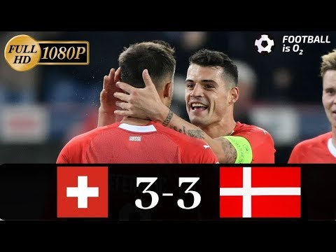 Switzerland vs Denmark 3 - 3 All goals &amp; highlights EURO 26/03/2019