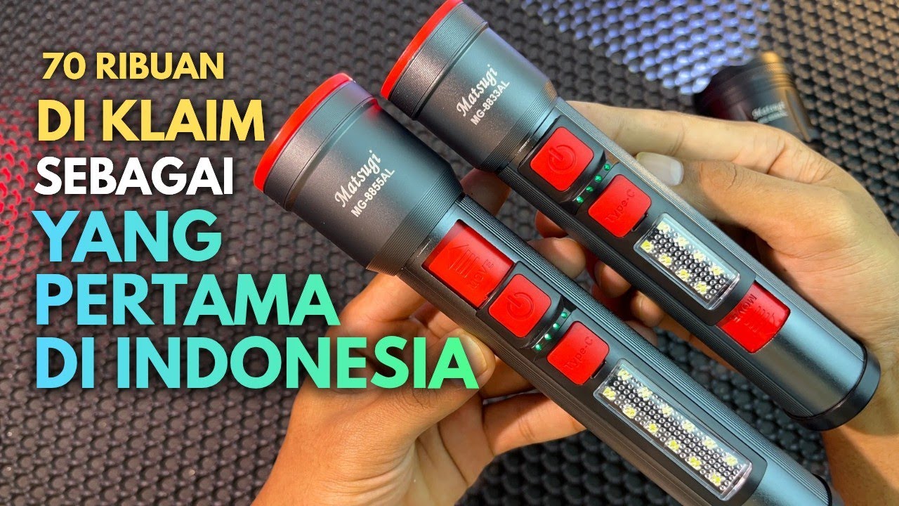 FITUR PERTAMA DI INDONESIA | Senter Zoom Di bawah 100 Ribuan Matsugi MG-8833AL dan MG-8855AL
