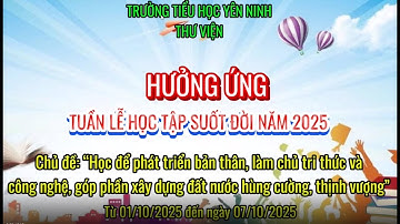 HƯỞNG ỨNG TUẦN LỄ HỌC TẬP SUỐT ĐỜI NĂM 2025