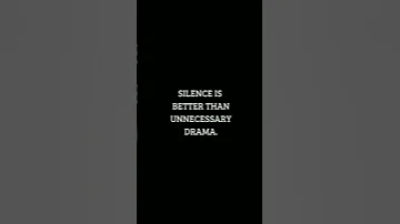 #silence #better #than #unnecessary #drama #shorts #youtubeshorts