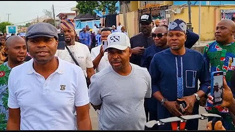 The King! See How People Hail Mc Oluomo As He Storms His Birthday & Sanwo-olu & Tinubu's Party