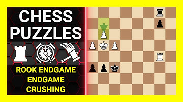 Chess Puzzles to Practice. Themes: Rook endgame, Endgame, Crushing. Learn Chess