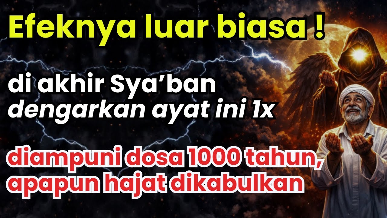 ANDA TERPILIH!dengarkan sekarang ayat ini 1x, 1000 tahun dosa terampuni, apapun hajat terkabul