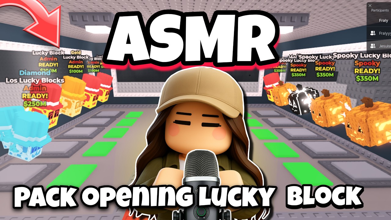 ASMR Français • PACK OPENING DE LUCKY BLOCK SUR STEAL A BRAINROT ROBLOX 😴