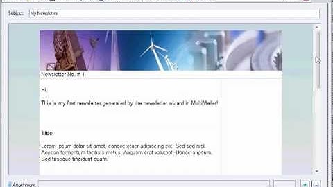 Learn MultiMailer: Newsletter Wizard
