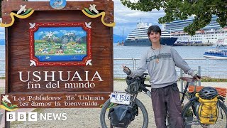 Teenager cycles from Alaska to Argentina - BBC News