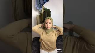 Tutorial Segiempat Clean Hijab rapi#hijabstyle#short