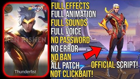 CHOU THUNDERFIST SCRIPT SKIN INJECTOR 2020 | YUAN SOLIMAN VLOGS