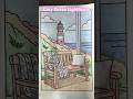 Lighthouse View Page from Cozy Ocean Coloring Book