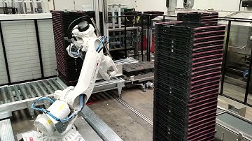 VELOX BARCHITTA HANDLING SYSTEM Automatic Line for 5000 crates per hour with robotized depalletizer